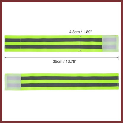 8pcs Reflective Bands for Arm Reflective Armbands High Visibility Night Cycling Riding Reflector Tape Straps Bracelet Green Replace Parts