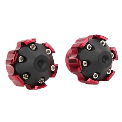 KIMISS 2pcs Wheel Fork Frame Sliders for Motorcycle, CNC Aluminum Alloy Crash Protection, Universal Fit Axle Protector, Fork & Wheel Guard