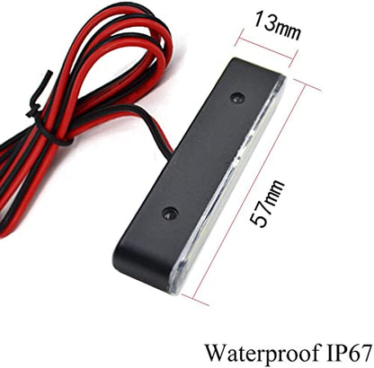 1Pcs 15 Red Leds Led License Plate Light,Motorcycle Brake Light,Tail Light,Side Marker Light,Signal Warning Running Light for Motorcycle Scooter Bike ATV Car RV SUV - size: 15led/Red