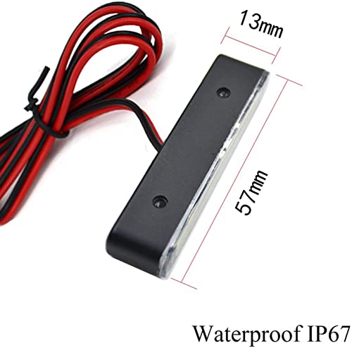 1Pcs 15 Red Leds Led License Plate Light,Motorcycle Brake Light,Tail Light,Side Marker Light,Signal Warning Running Light for Motorcycle Scooter Bike ATV Car RV SUV - size: 15led/Red