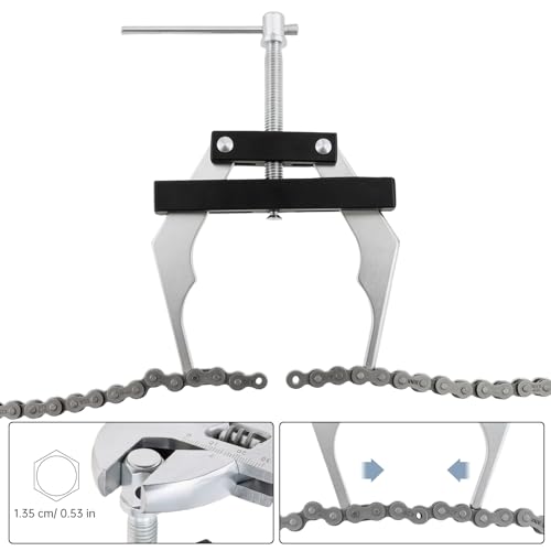 ChgImposs Chain Breaker Tool for #100–#200 Roller Chains – Heavy Duty High Carbon Steel 2-Claw Connecting Puller for Motorcycle, Bicycle, Go-Kart & ATV Chain Repair