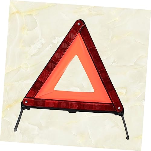 1Pc Collapsible Warning Triangle Sign Emergency Symbol for Roadside Assistance Stable Weighted Base for Vehicle Motorcycle