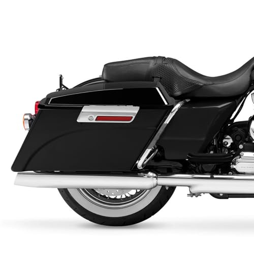 TCMT Hard Saddlebags Trunk W/ 6x9 Speaker Lid Latch Key & Liners Carpet Insert Fits For Harley Touring Models CVO Road Glide Road King Street Glide Electra Glide Ultra Classic 1994-2013 - color: 6x9" Dual Speaker Lid Chrome Lacthes