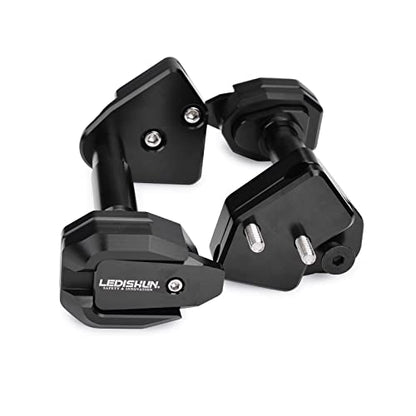 Motorcycle Falling Protection Frame Slider Fairing Guard Anti Crash Pad Protector Crash compatible with Honda CBR300R CBR 300R (2013-2023) (Black) - color: Black