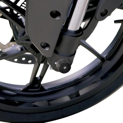 Xitomer Front Axle Sliders Compatible with CFMOTO 450NK 2024-2025, CFMOTO 450SS 2023-2025 Front Fork Wheel Frame Sliders Motorcycle Crash Protector (Front) - style: Front