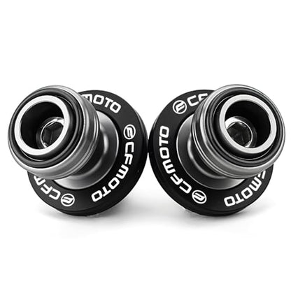 Compatible with CFMOTO Ibex450 Ibex800 300SS 450SS 450NK 450CLC 675SS 675NK 750SS 800NK Motorcycle CNC Swingarm Spools Sliders Stand Screw Paddock Bobbins (Black) - color: Black