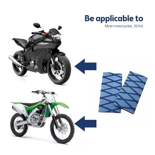 Universal Non-Slip Rubber Grip Glove Motorcycle Handle Cover Deformable Heat Shrinkable Grip Cover Sleeve Handlebar Covers Handlebars Grips - color: Blue