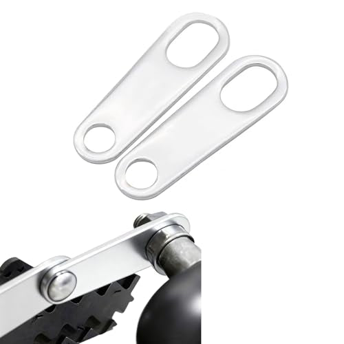 ANKIA 2PCS Motorcycle Indicator Turn Signal Light Lamp Relocater Holder Shock Brackets for Harley Motorbike Bobber Old School Cafe Racer (Silver) - color: Turn Signal Relocation Bracket-Silver