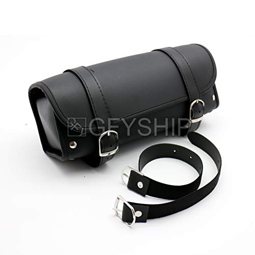 Motorcycle Fork Bag Waterproof Motorbike Tool Bag Handlebar Bag PU Leather Saddlebag Front Rear Storage Tool Pouch For Honda For Kawasaki For Suzuki For Harley