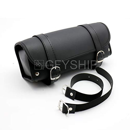 Motorcycle Fork Bag Waterproof Motorbike Tool Bag Handlebar Bag PU Leather Saddlebag Front Rear Storage Tool Pouch For Honda For Kawasaki For Suzuki For Harley