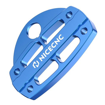 NICECNC Handlebar Clamp Aluminum Compatible with Yamaha Raptor 700 2006-2009 2011-2026, Raptor 700 SE Special Edition 2010 Blue - color: Blue