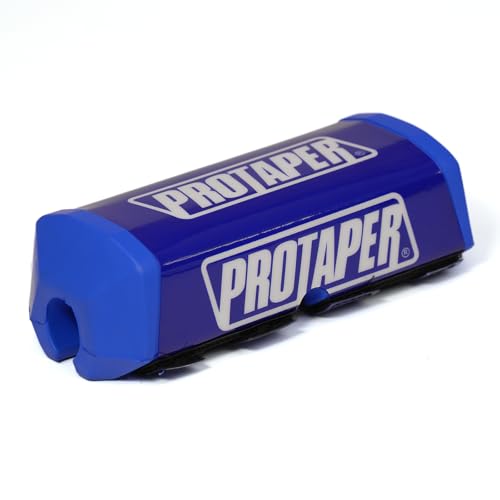 Motorcycle Handlebar Pad Triange Universal Powerspor Chest Sponge Pad for ATVs Dirt Pit Bike Compatible with Motorcross UTV (Blue White)