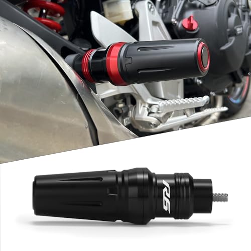 Motorcycle Exhaust Sliders Crash Protector Compatible with Y.amha YZF R6 2006 2007-2017 2018 2019 2020 2021 | Frame Slider Falling Protection YZFR6 YZF-R6 YZF600 Accessories (Black) - color: black