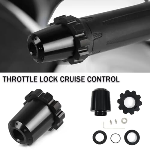 Universal Motorcycle Throttle Lock Cruise Control Assist Bar End for KAW&-ASA*KI Z400 Z900 Z900RS Ninja 400 650 KLR650 Vulcan S VN650 V-ersy.s 650 1000-Black - color: For Ka-wa-saki