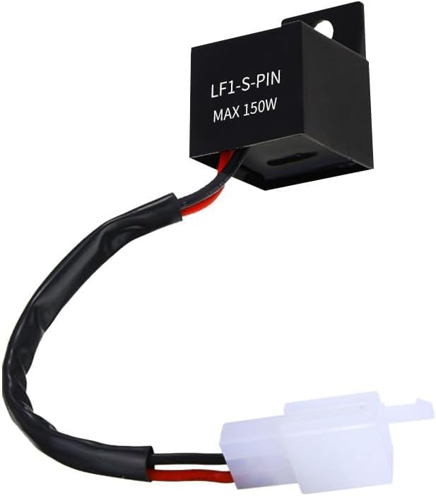 LED Flasher Relay for Motorcycle Turn Signal Lamp (Pack of 1)