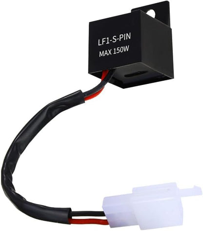 LED Flasher Relay for Motorcycle Turn Signal Lamp (Pack of 1)