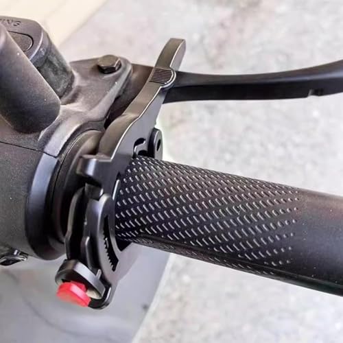 Motorcycle Throttle Cruise Control Clamp, Black, Universal Handlebar Mount, Easy Installation Booster for Electric Vehicles