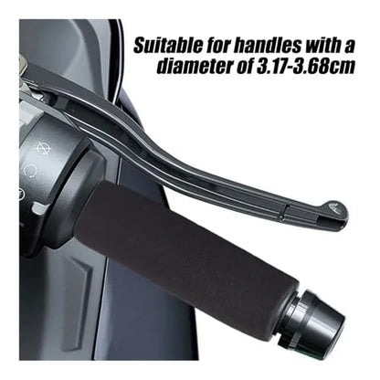 Motorcycle Handle Grips Bar Motorcycle Handlebar Cover Slip-on Foam Anti-slip Moto Handle Levers Grips Anti Vibration Comfort Grip Sleeve 4/1PCS - color: 2pcs