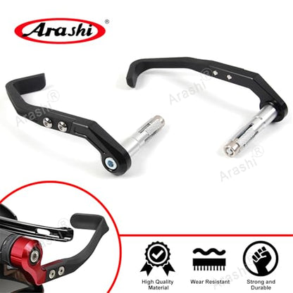 Arashi 7/8" 22mm Universal Motorcycle Handlebar Brake Clutch Lever Protector Hand Guards Handguards for CBR600RR CBR1000RR S1000RR YZF R1 R3 R6 R7 MT09 Ninja 250R 300 400 GSXR 1000 600 750 1300 Gray