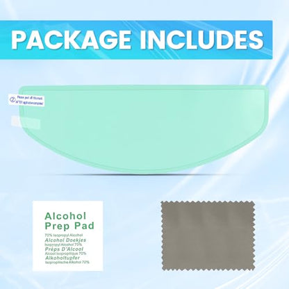 Motorcycle Anti Fog Film, Universal Fit Helmet Visors Insert Waterproof Fog Resistant Clear Vision (C (Fog))