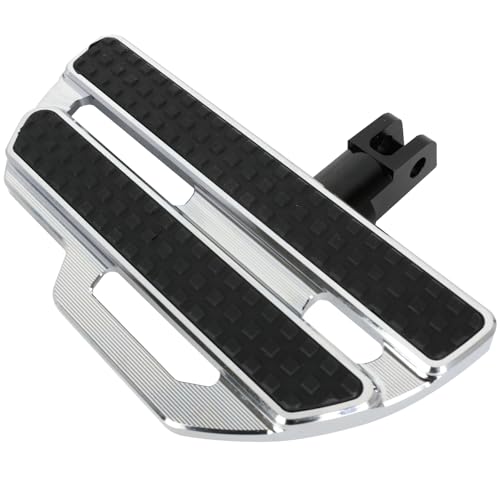 Motorcycle CNC Aluminum Rider Footboard, Adjustable Front Footrests Highway Pegs Compatible with Honda Gold Wing GL1800/Goldwing GL1800 F6B 2001-2024 Chrome - color: Chrome
