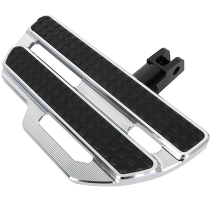 Motorcycle CNC Aluminum Rider Footboard, Adjustable Front Footrests Highway Pegs Compatible with Honda Gold Wing GL1800/Goldwing GL1800 F6B 2001-2024 Chrome - color: Chrome