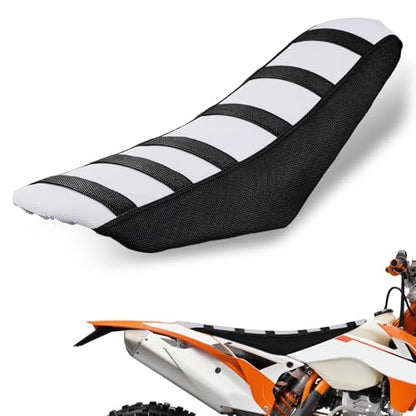 Dirt Bike Seat Cover Motorcycle Gripper Cushion Cover Universal for EXC XC SX CR XR RX RR YZF YZ PW TTR WR KLX KX All Most Dirt Pit Bikes Enduro Black - color: Black