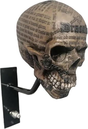 Skull Helmet Holder Wall Mount – Durable Helmet Stand for Motorcycle Gear – Adjustable Storage Rack for Home, Garage & Bikers,1,E - color: E