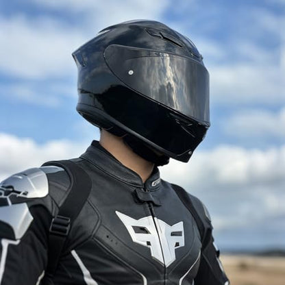 K6 Helmet Shield Visor Replacement Face Shield Compatible with K6 K6S Motorcycle Helmet Accessories (Black) - color: Black