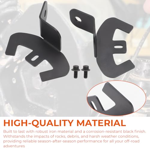 Whip Light Mount Flag Brackets for CF Moto Zforce Gen 2 Heavy Duty Mount Bracket Flag Mount Kit for Flag Off-Road LED Whip Lights 2pcs Black