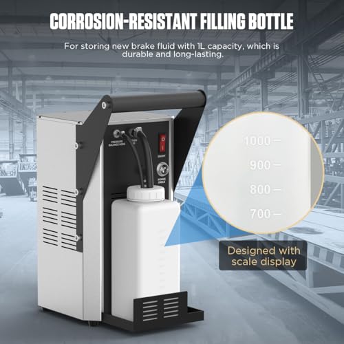 Brake Bleeder Kit Automotive,Brake Fluid Bleeder Exchanger Machines,Brake Oil Fluid Extractor Pump,Professional Pulsating Brake Oil Fluid Bleeding Tool,Automatic Vacuum Brake Bleeder One Person
