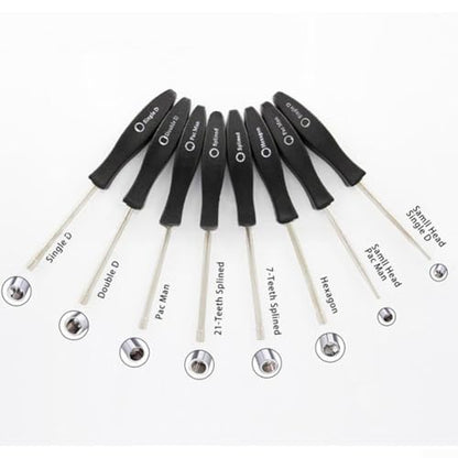8-Piece Carburetor Adjustment Tool Kit with Cleaning Brush, High-Grade Alloy Steel Screwdriver Set Lawn Mower, Motorcycle and Chain Saw Repair, Lasting