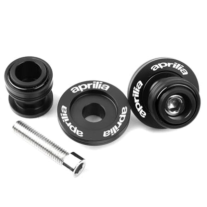 Fit For Aprilia RS660 2024 2025 RS457 Tuono 660 2023 Tuareg 660 RSV4 RSV 1000 R Dorsoduro 1200 CNC Motorcycle Swingarm Spools Sliders Swing arm Spools Stand Screws (Black) - color: Black