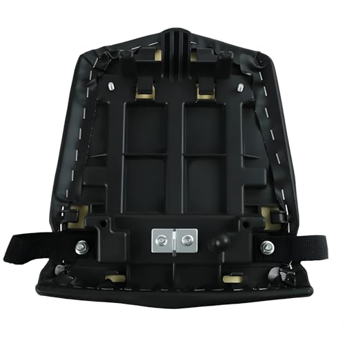 Rear Passenger Seat Pillion Cushion Fit for Yamaha YZF R1 2000 2001 - Black Synthetic Leather Replacement Pad - Motorcycle Sportbike Saddle Assembly with Strap - size: Yamaha R1 00-01