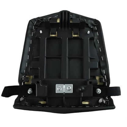 Rear Passenger Seat Pillion Cushion Fit for Yamaha YZF R1 2000 2001 - Black Synthetic Leather Replacement Pad - Motorcycle Sportbike Saddle Assembly with Strap - size: Yamaha R1 00-01