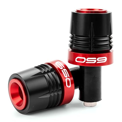 Motorcycle Handle Bar Ends Grips Plug Sliders Handlebar Grips Cap Compatible with Ninja 650 650R Ninja650 2017-2023 2024 2025 Z650 Accessories (Red) - color: Red