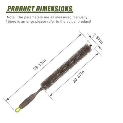 Car Engine Cleaning Brush, Soft Bristle Long Handle Car Parts Cleaning Brushes, Flexible Bendable Automotive Engine Bay Detailing Brush for SUV, ATV, Motorcycle(1PC) - size: 1PC