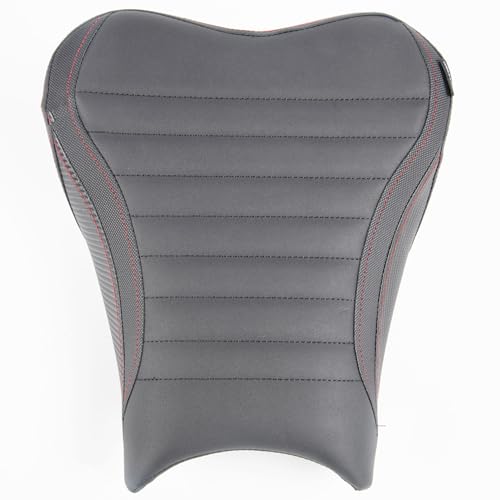 Motorcycle Leather Front Driver Saddle Seat Cushion Pad Set fit for Z900 Z 900 2017 2018 2019 2020 2021 2022 2023 2024 Pressure Relief Soft Rider Pillion, Black - color: Front - Black