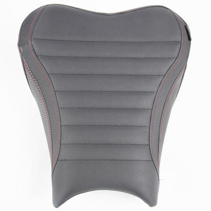 Motorcycle Leather Front Driver Saddle Seat Cushion Pad Set fit for Z900 Z 900 2017 2018 2019 2020 2021 2022 2023 2024 Pressure Relief Soft Rider Pillion, Black - color: Front - Black