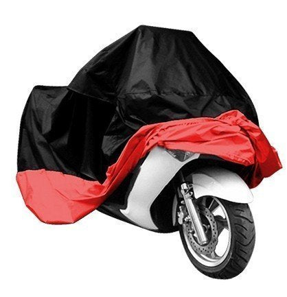 Indoor/Outdoor Motorcycle Cover Reflective Waterproof Protection Heat - Moisture Guard Sportbike (Red-XXXL) - color: Red, size: XXXL