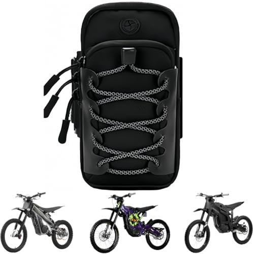 Storage Bag for Motorcycle Electric Dirt Bike for Surron Light Bee LBX Hyper Bee Talaria MX3 MX4 MX5 Yozma IN10 Tuttio Soleil 01 Rawrr Mantis Segway X160 X260 Portable Pouch(black) - color: black