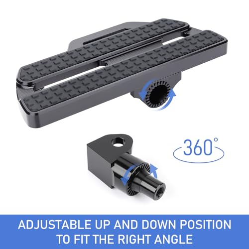 Adjustable Motorcycle Foot Pegs for Honda Rebel 300/500 2017-2025 | Motorcycle Highway Pegs, 360° rotatable with 3 tilt positions, CNC aluminum corrosion-resistant, bolt-on install