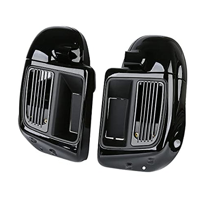 TCMT Highway Engine Guard Crash Bar Lower Vented Leg Fairing Water-Cooled Fit For Harley Touring 2014-2024 Road King Street Glide Road Glide Electra Glide 2014-2023 - color: Chrome Crash Bar, Standard Leg, size: Style A Lower Vented Leg