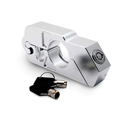 Motorcycle Locks Heavy Duty Theft Adjustable Bike Handlebar Lock for ion Universal ATV Alloy CNC Handle Throttle Grip Security Lock with 2 Keys,Motorcycle Lock
