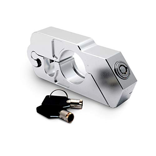 Motorcycle Locks Heavy Duty Theft Adjustable Bike Handlebar Lock for ion Universal ATV Alloy CNC Handle Throttle Grip Security Lock with 2 Keys,Motorcycle Lock