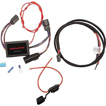 Kuryakyn 2595 Motorcycle Accessory: Plug & Play Trailer Wiring with Relay Harness for 2014-19 Harley-Davidson FLH/FLT Motorcycles with 5-Wire Trailer , Black - size: 5-Wire Trailer, style: FLH/FLT Models