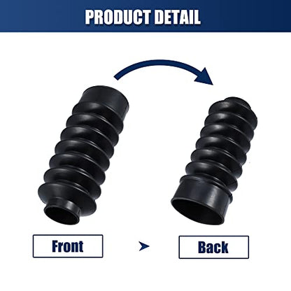 X AUTOHAUX 2 Pcs Motorcycle Front Fork Guards Covers Shock Absorbers Boots 39mm Universal for Harley Sportster XL883 1200 for ATV UTV