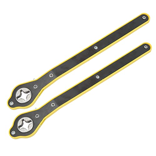 Scissor Jack Wrench, 13.4in Long Handle 2T Load Capacity Car Jack Ratchet Wrench, Heavy Duty Forged Steel with Reversible Knob for Car SUV Motorcycle Truck