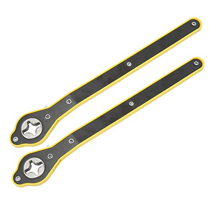 Scissor Jack Wrench, 13.4in Long Handle 2T Load Capacity Car Jack Ratchet Wrench, Heavy Duty Forged Steel with Reversible Knob for Car SUV Motorcycle Truck