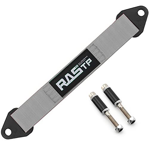 RASTP Limit Strap, Premium Quad Wrap Limit Strap Car Hauler Axle Straps Truck Wrecker Wheel Tie Down Strap with 10,000 Lb Webbing Strength (14 Inch, Gray) - color: Gray, size: 14 Inch